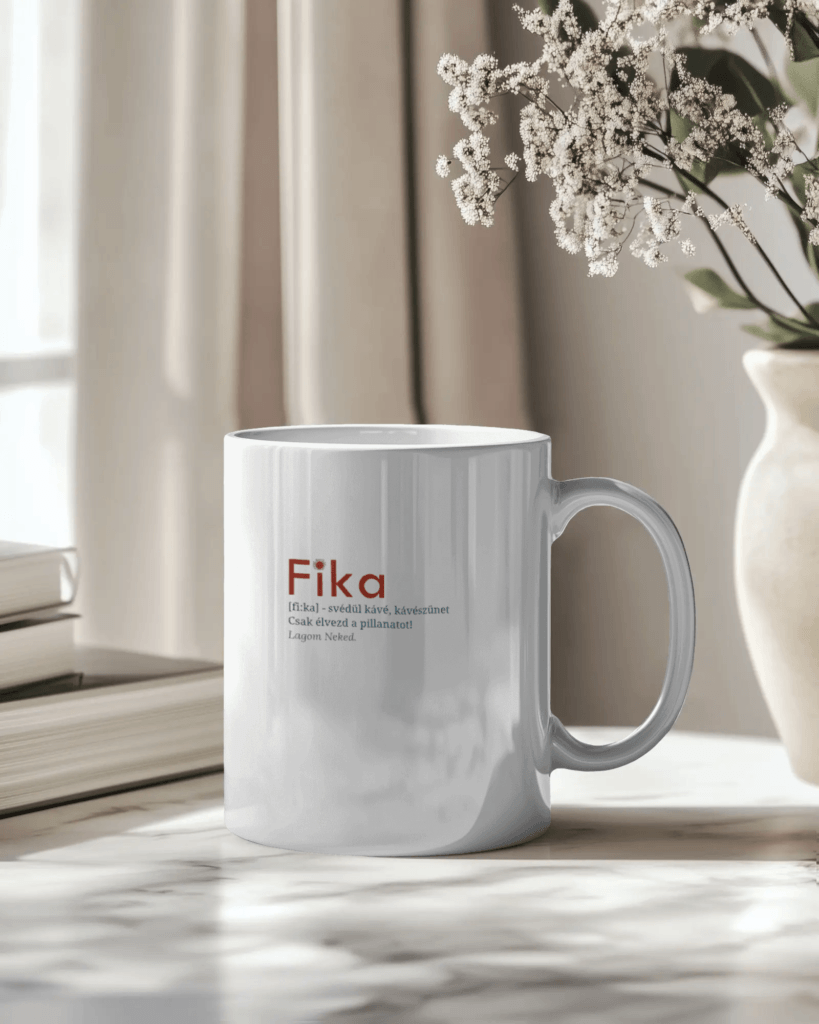 Fika bögre: Kávészünet lagom harmóniában