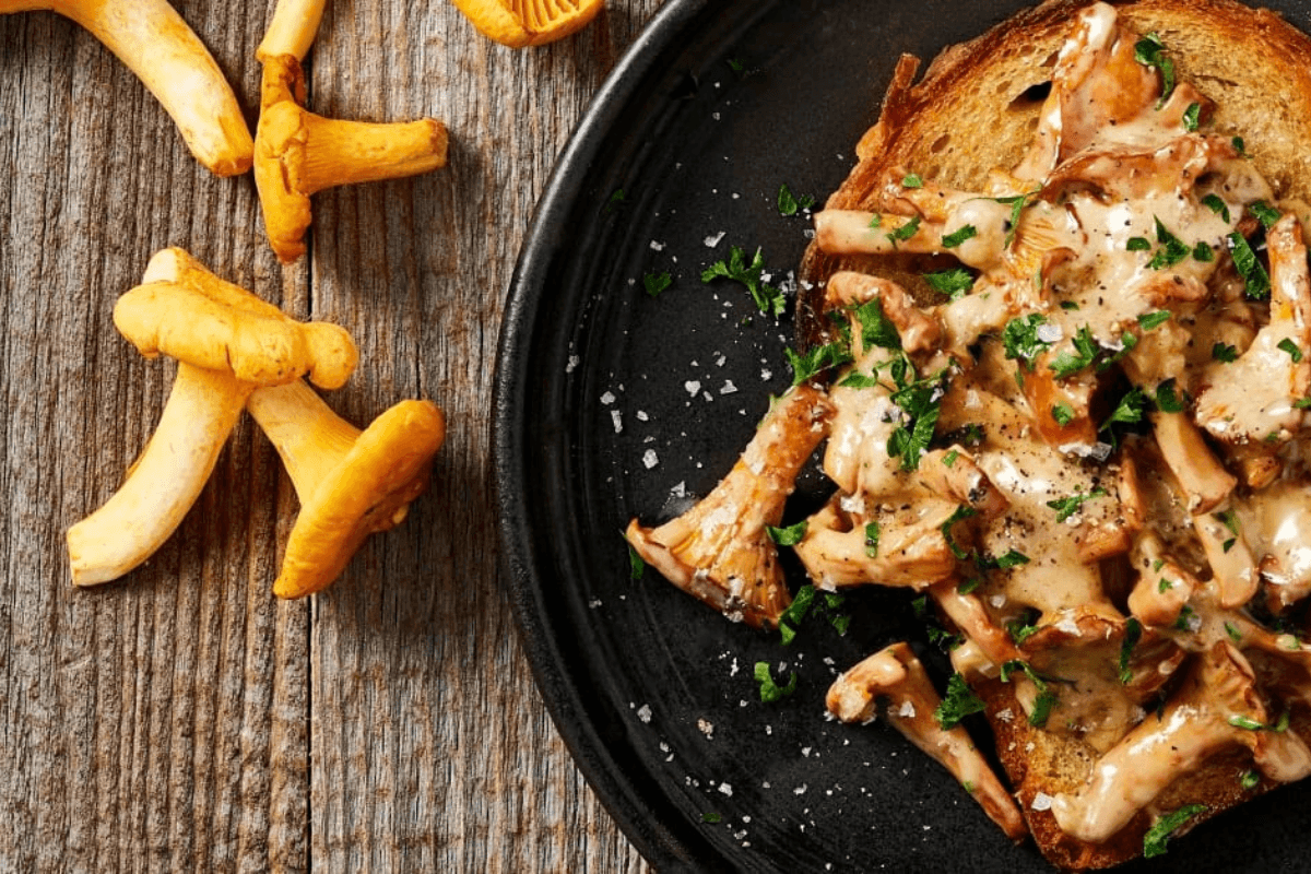 Kantarelltoast: Rókagombás pirítós az őszi ráérős reggelekre